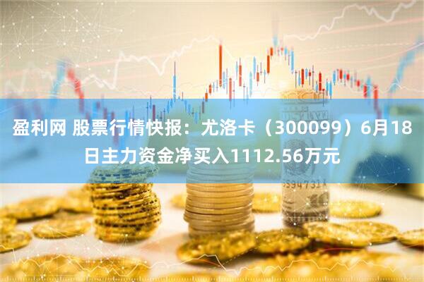 盈利网 股票行情快报：尤洛卡（300099）6月18日主力资金净买入1112.56万元